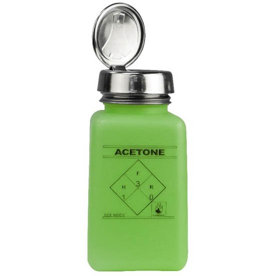 Menda 35274 -One-Touch Durastatic Green HDPE 180 ML Acetone Printed