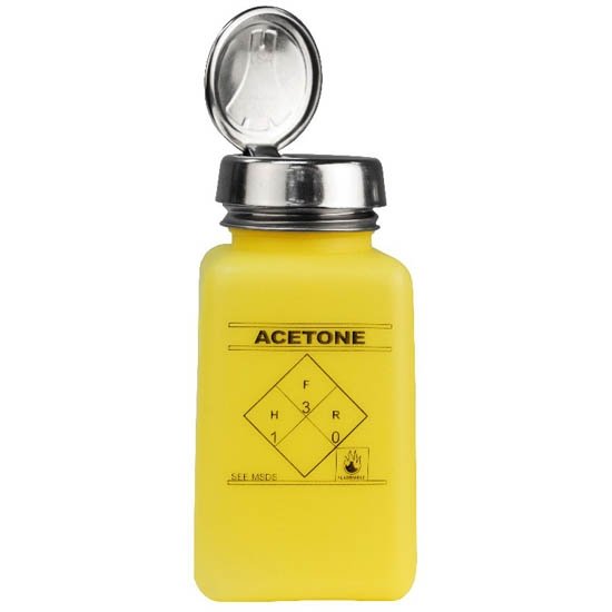 Menda 35277 -One-Touch Durastatic Yellow HDPE 180 ML Acetone Printed