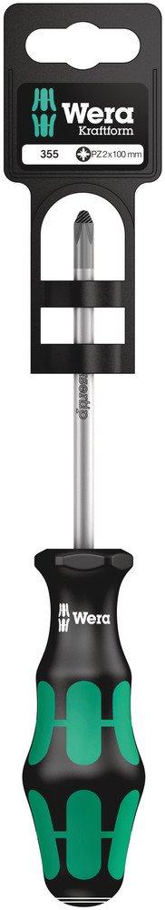 Wera 355 Pozidriv Screwdriver PZ 1x80mm 100056