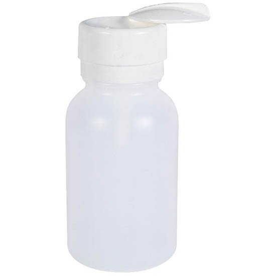 Menda 35603 - Round White HDPE Alcohol Bottle with Lasting-Touch Pump, 240mL