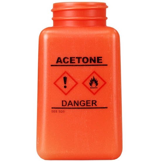 Menda 35734 - durAstaticÂ® Dissipative Orange HDPE Bottle, GHS Label with 
