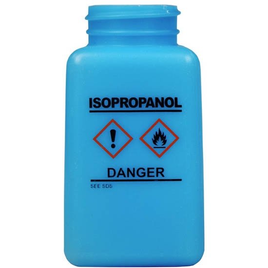Menda 35736 - durAstaticÂ® Dissipative Blue HDPE Bottle, GHS Label with 