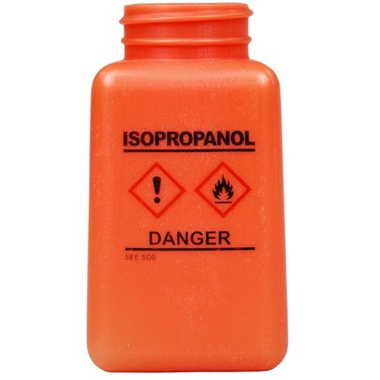 Menda 35739 - durAstaticÂ® Dissipative Orange HDPE Bottle, GHS Label with 