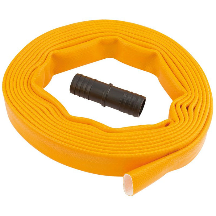 Draper Tools Layflat Hose, supplied with Adaptor (5M x 25mm)