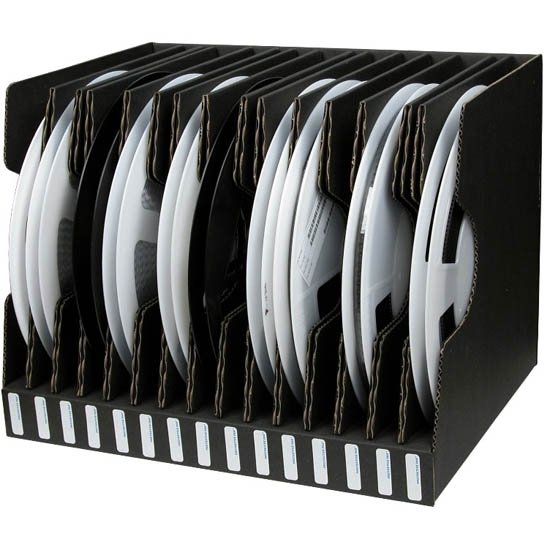 Desco 37564 - Reel Storage Container with 15 Slots for 330mm Reels, 445mm x 348mm x 337mm