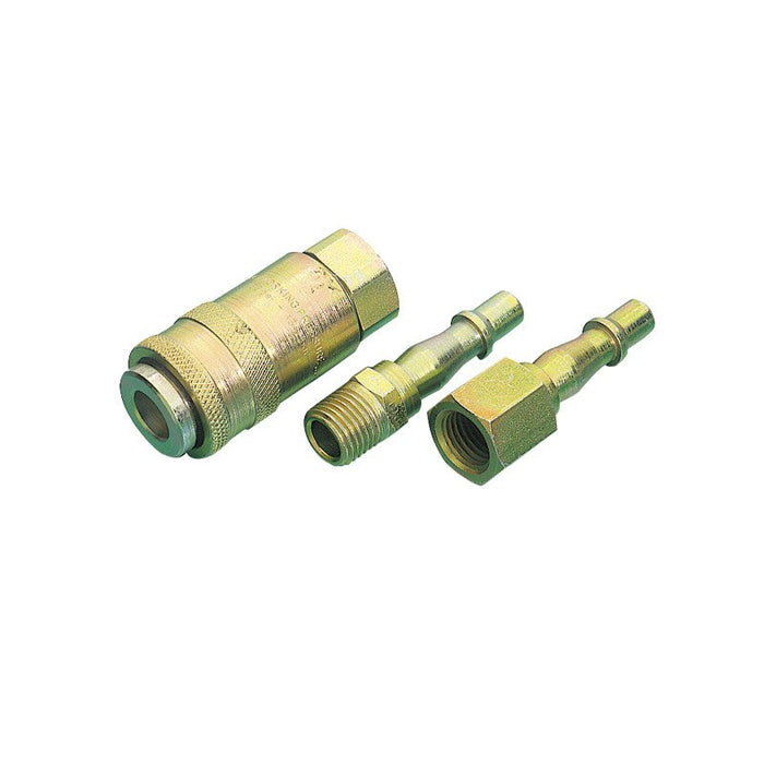 Draper Tools Air Line Coupling Set 1/4 BSP (3 Piece)
