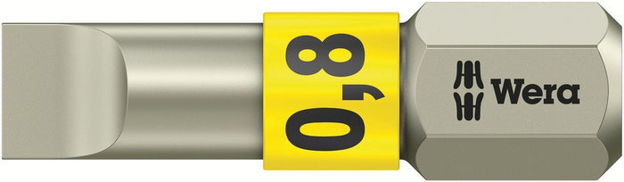 Wera 3800/1 Stainless Slotted Torsion Bit 0.8x5.5x25mm 071000