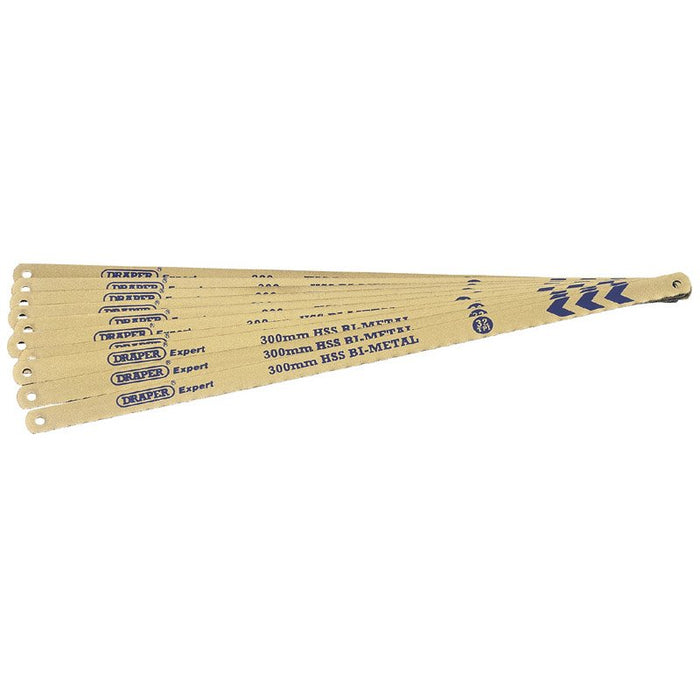 Draper Tools Expert 10 x 300mm 24tpi Bi-Metal Hacksaw Blades