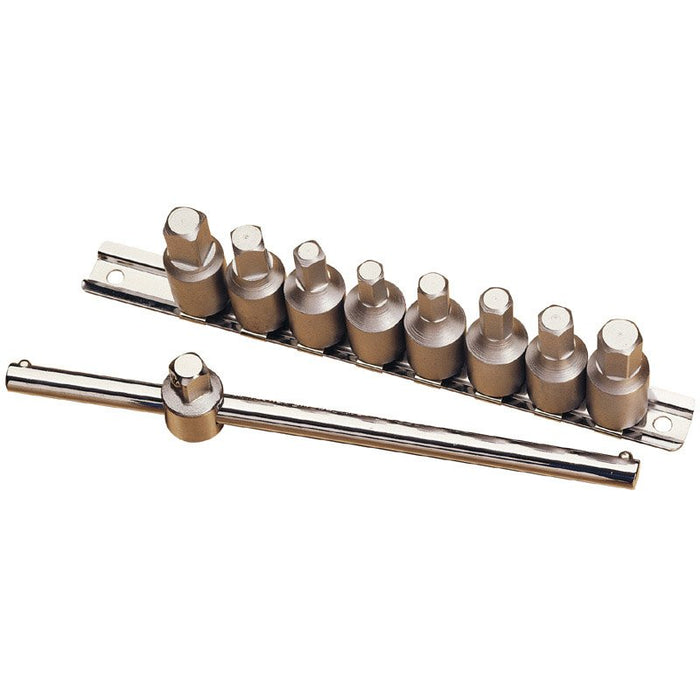 Draper Tools 3/8 Sq. Dr. Drain Plug Key Set (10 piece)