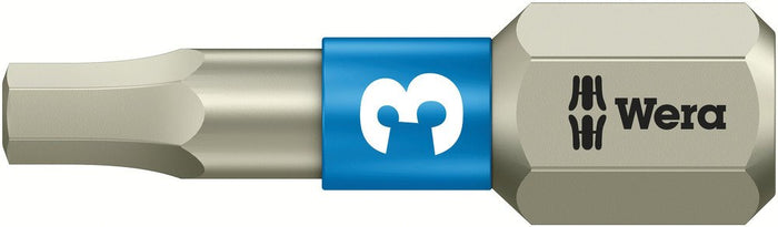 Wera 3840/1 Stainless Hex Torsion Insert Bit 3mmx25mm 071073