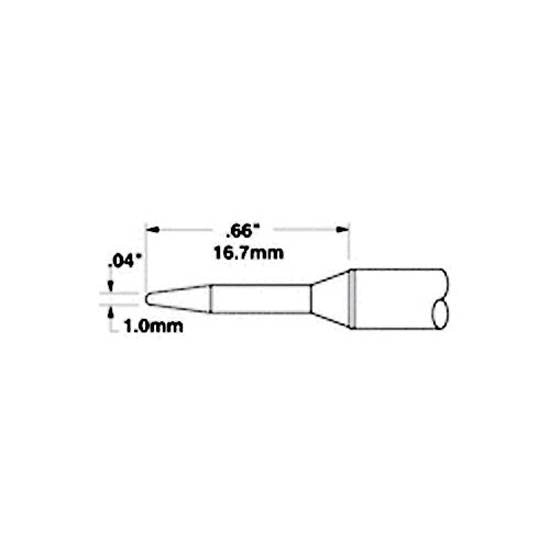 Metcal Cartridge Conical Access 1mm X 17mm Lg