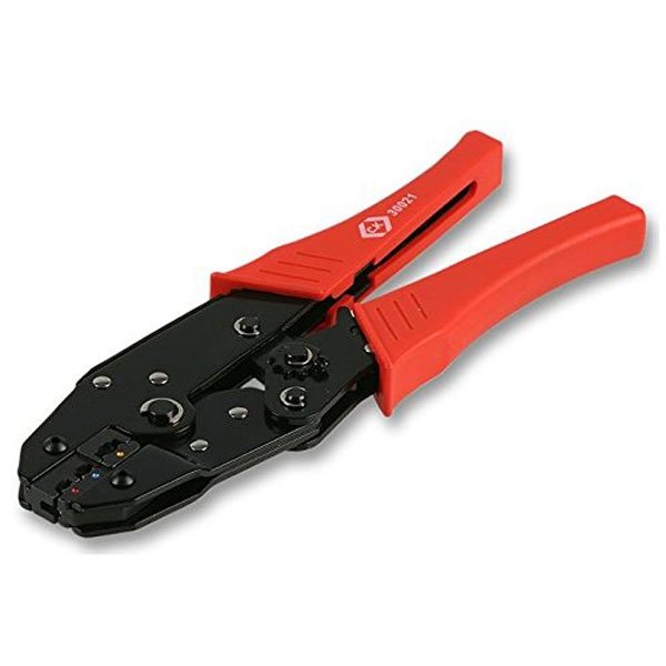 CK Ratchet Crimping Pliers For Insulated Terminals Red Blue & Yellow