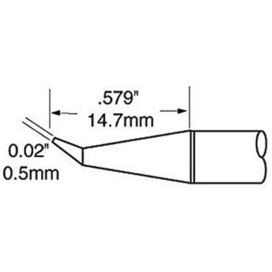 Metcal Cartridge Conical Bent 0.5mm (0.02 In)