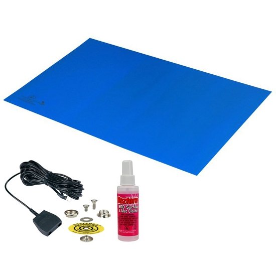Desco 42460 - Statfree Z2™ Dissipative 3-Layer Vinyl, 3.2mm x 610mm x 914mm, Blue