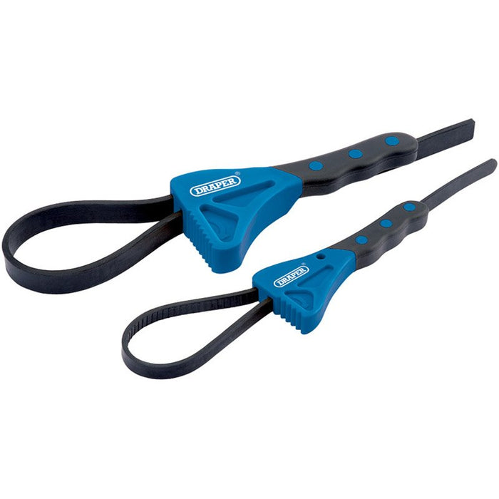 Draper Tools Soft Grip Strap Wrench Set (2 piece)
