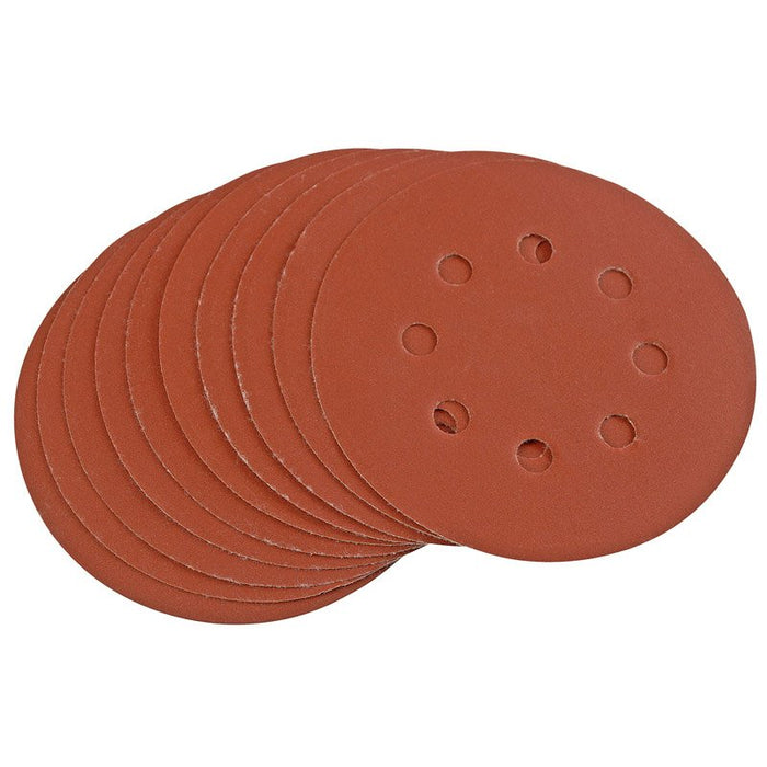 Draper Tools Ten 125mm 400 Grit Hook and Loop Sanding Discs