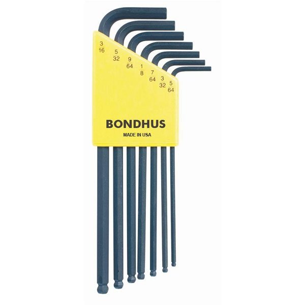 Bondhus 7pc Ball End L-Wrenches 5/64-3/16