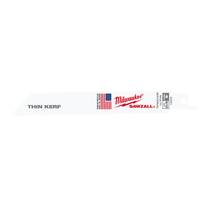 Milwaukee  150mm 8/12 TPI SAWZALLâ„¢ Blades (5 Pk)