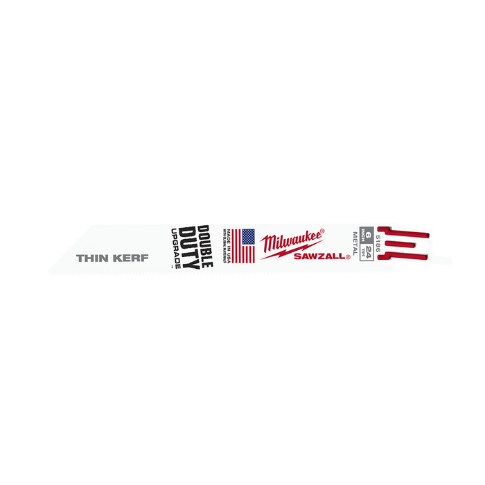 Milwaukee  150mm 24 TPI Thin Kerf SAWZALLâ„¢ Blades (5 Pk)