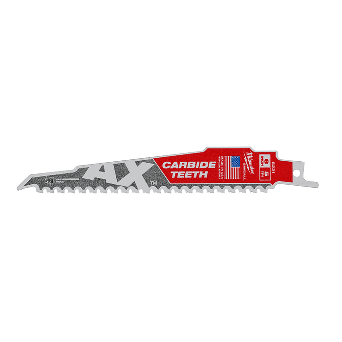 Milwaukee  150mm 5TPI THE AXâ„¢ with Carbide Teeth SAWZALLâ„¢ Blade