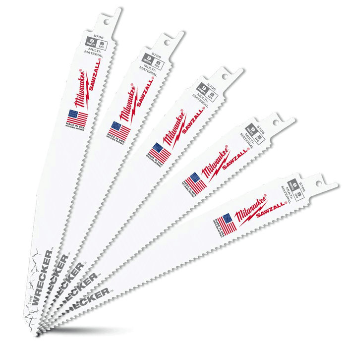 Milwaukee The Wrecker™ General Purpose Sawzall™ Blade 230mm 7/11TPI, 5pk