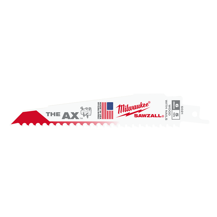 Milwaukee  150mm 5 TPI THE AXâ„¢ SAWZALLâ„¢ Blade (25 Pk)