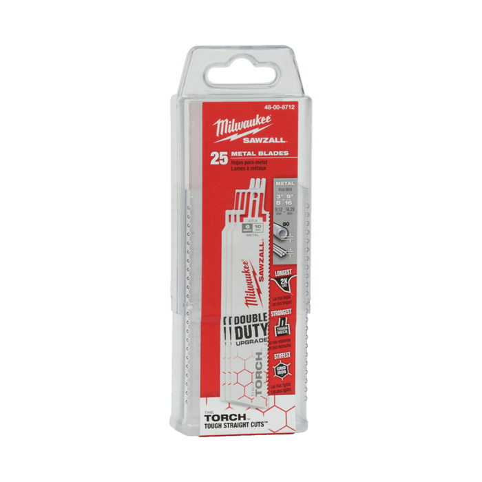 Milwaukee  150mm 10 TPI  THE TORCHâ„¢ SAWZALLâ„¢ Blades (25 Pk)