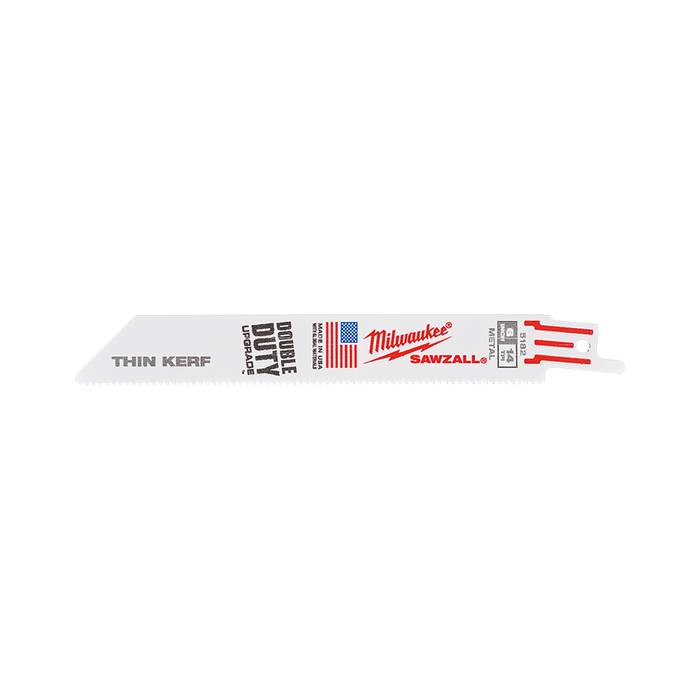 Milwaukee  150mm 14 TPI Thin Kerf SAWZALLâ„¢ Blades (50 Pk)