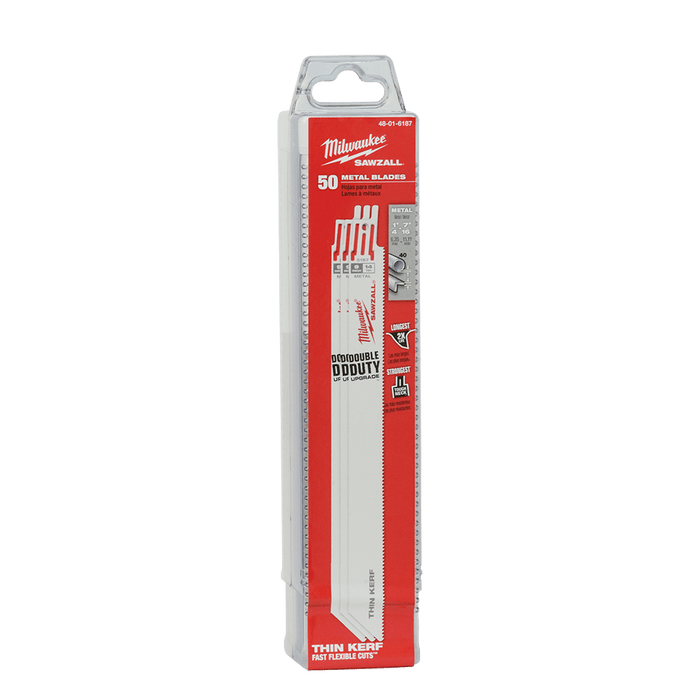 Milwaukee  230mm 14 TPI Thin Kerf SAWZALLâ„¢ Blades (50 Pk)