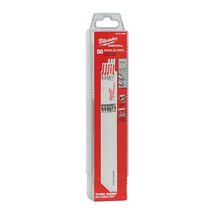 Milwaukee  230mm 18 TPI Thin Kerf SAWZALLâ„¢ Blades (50 Pk)