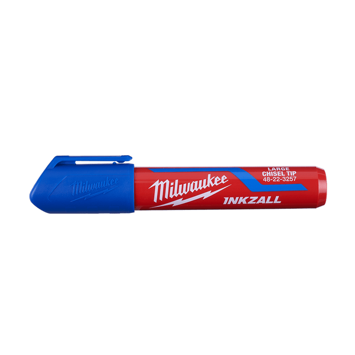 Milwaukee  INKZALLâ„¢ Blue Large Chisel Tip Marker