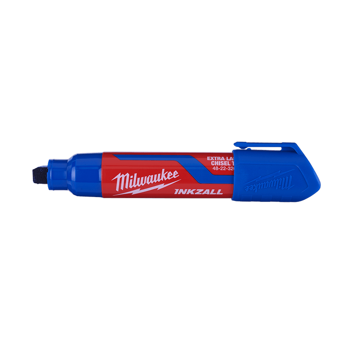 Milwaukee  INKZALLâ„¢ Blue Extra Large Chisel Tip Marker