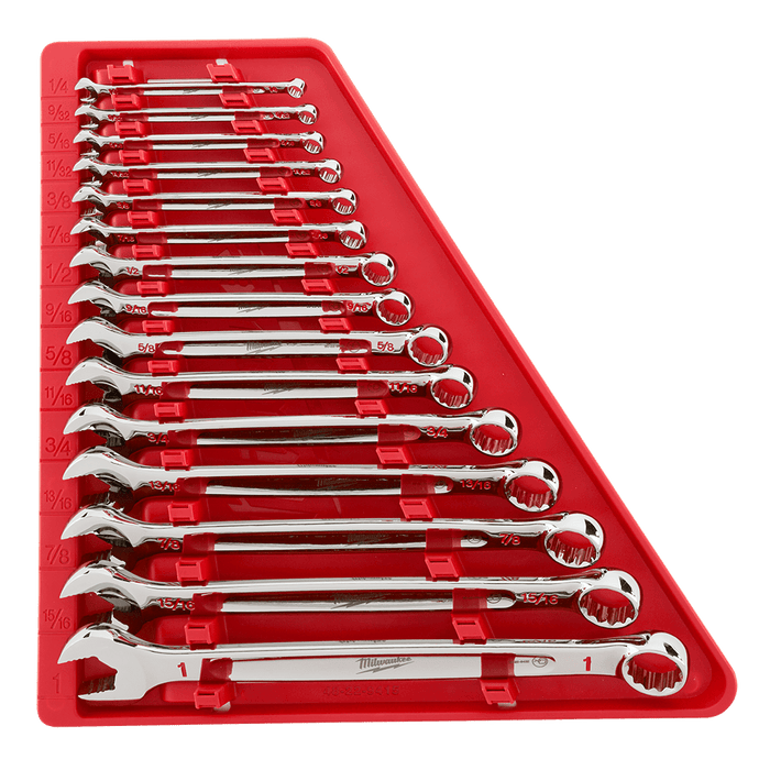 Milwaukee  15pc Combination Wrench Set - Imperial