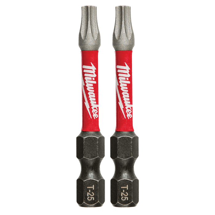 Milwaukee  SHOCKWAVEâ„¢ Power Bit Torxâ„¢ T25 50mm (2â€œ)  2PK