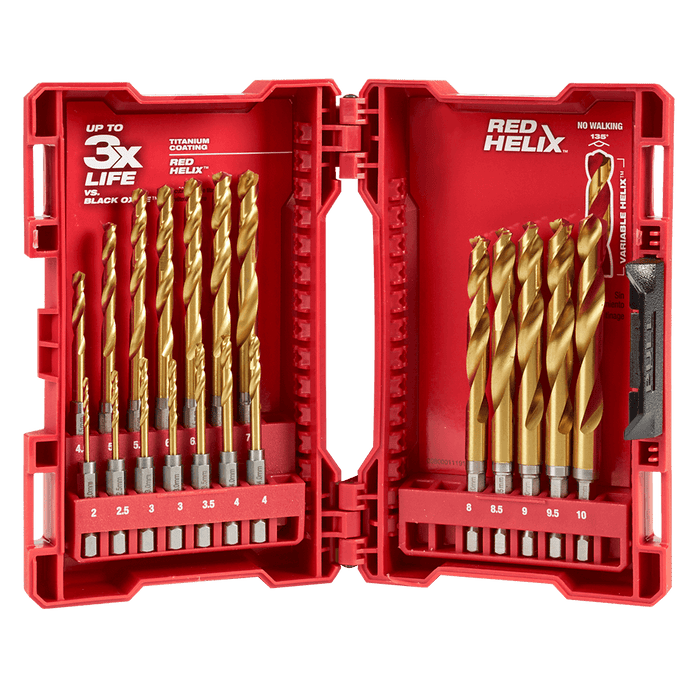 Milwaukee  SHOCKWAVEâ„¢ Red Helixâ„¢ Titanium 19 Pce Kit