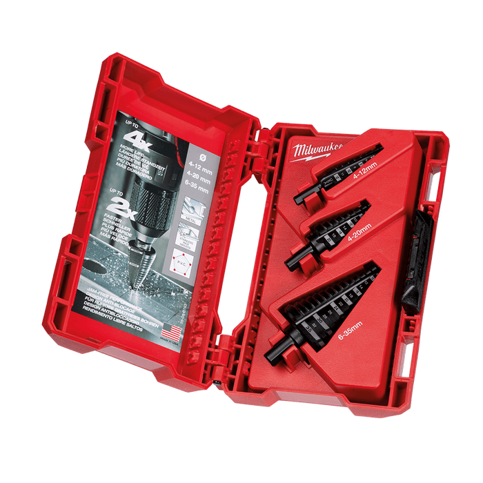 Milwaukee  3 Pc Step Drill Set