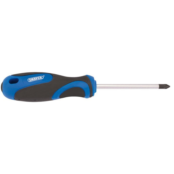 Draper Tools No.1 x 75mm PZ Type Screwdriver with Soft Grip Handles