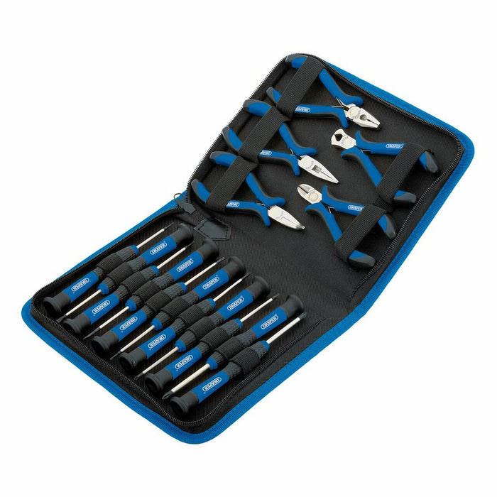 Draper Precision Pliers & Screwdriver Set, 16pc