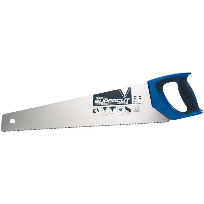 Draper Tools Expert Supercut® 500mm/20 Soft Grip Hardpoint Handsaw - 11tpi/12ppi