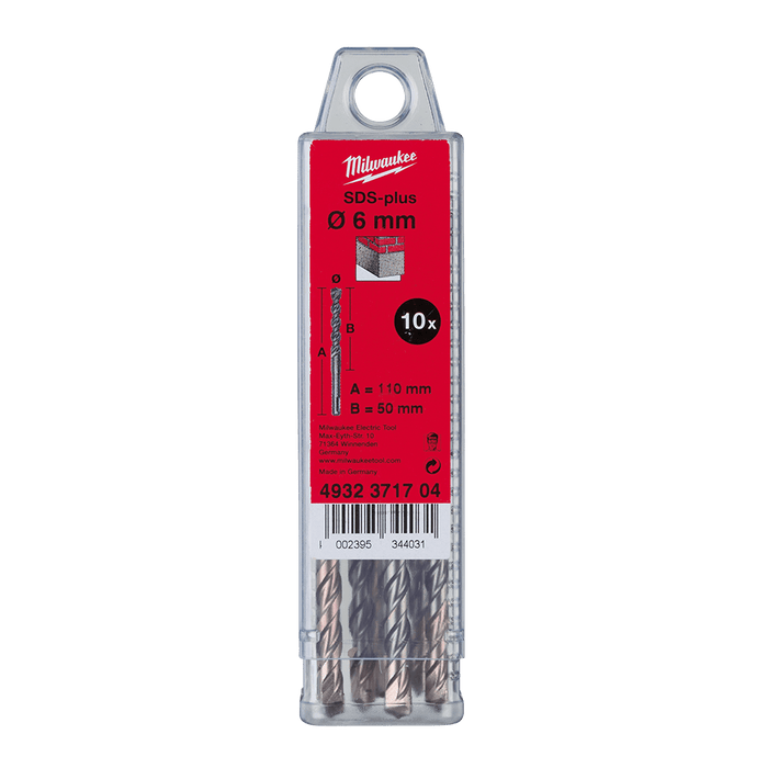 Milwaukee  SDS Plus M2 6 x 110 - 10 pc