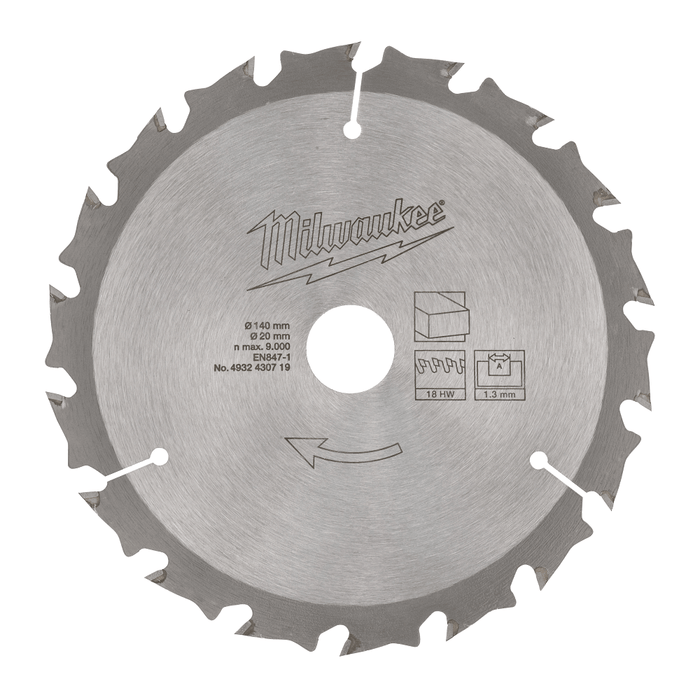 Milwaukee  140mm 18T Endurance Circular Saw Blade