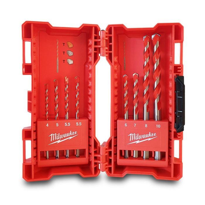 Milwaukee Hammer Drill Bit Set 8pc
