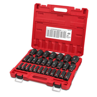 Milwaukee Shockwave™ 1/2in Drive 29PC Metric Deep 6 Point Impact Socket Set