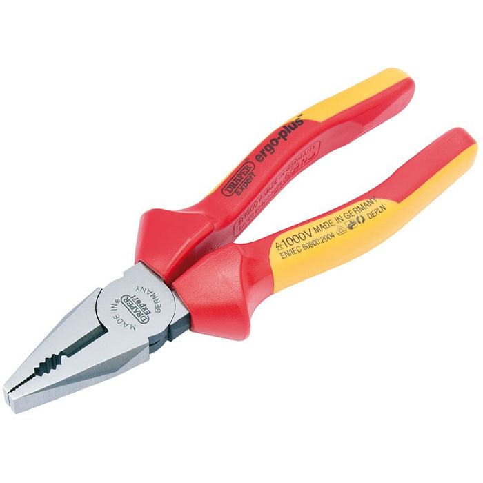 Draper Tools Expert 200mm Ergo Plus® Fully Insulated VDE Combination Pliers