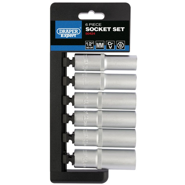 Draper Tools 1/2 Sq. Dr. Metric Deep Socket Set (6 Piece)