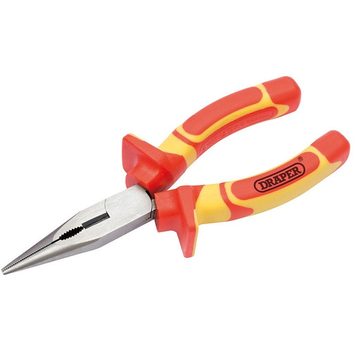 Draper 160mm VDE Approved Fully Insulated Long Nose Pliers 50832
