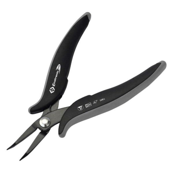 CK Ecotronic ESD Snipe Nose Pliers (Bent)