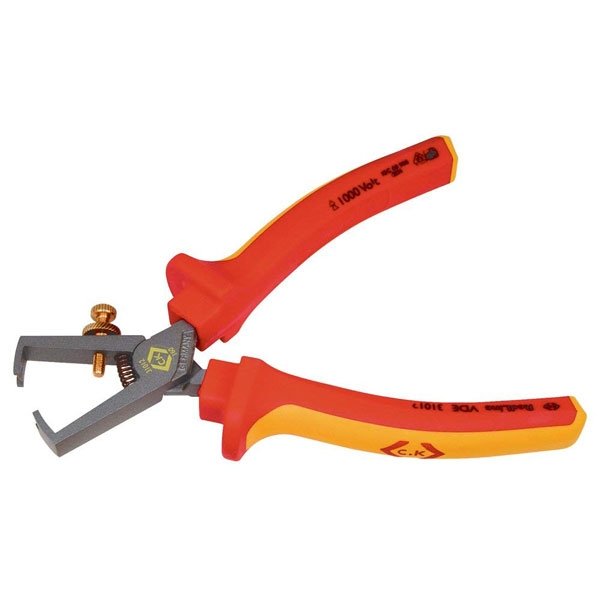 CK Tools 431012 RedLine VDE Insulated Universal Wire Stripper, 6-5/8-Inch OAL