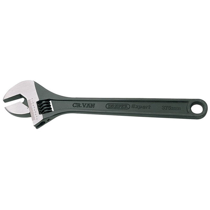 Draper Tools Expert Crescent-Type Adjustable Wrench with Phosphate Finish