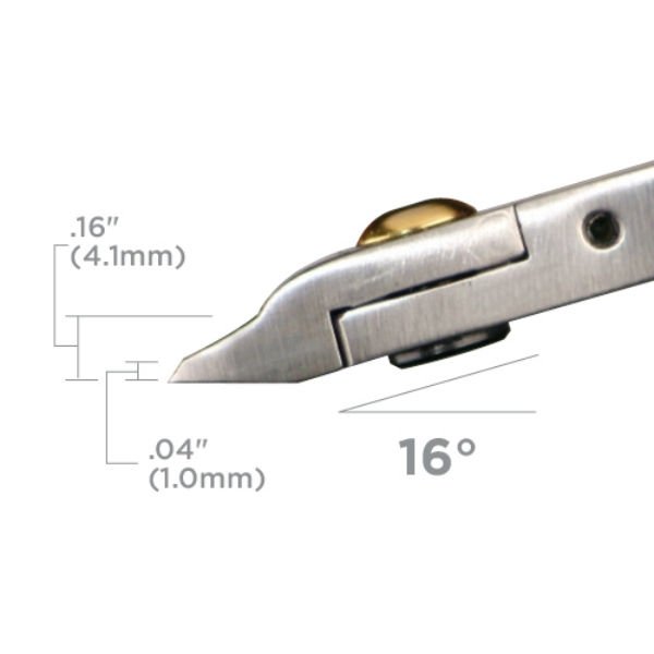 Tronex 5312W Tungsten Alloy Body Miniature Oval Hard Wire Cutter